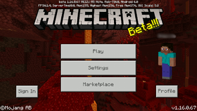 Bedrock 1.16.0.67