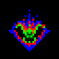 The shine pattern of the Leeching's enchantment icon.