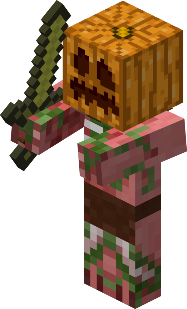 zombie pigman head minecraft