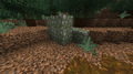 Naturally occurring moss stone boulders in a Mega Taiga biome.