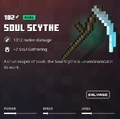 A soul scythe at power 102.