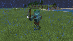 runnin from the mobs, equip my fishing rod. #minecraft #fishing