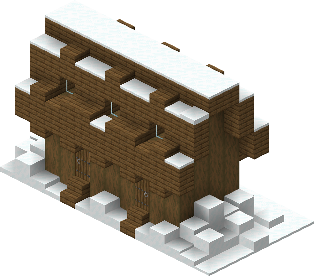 Village Structure Blueprints Snowy Medium House 2 Blueprint Official Minecraft Wiki