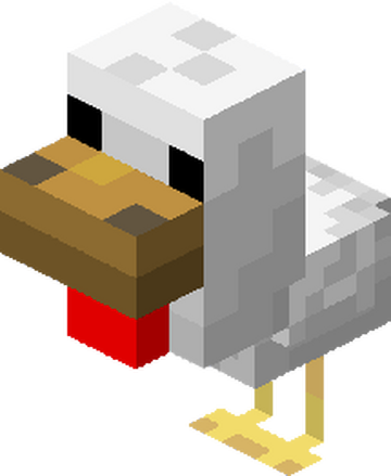 minecraft chicken head