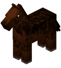 Brown Horse with Black Dots