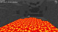 Lava en una cueva.