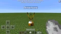 A camera spawned using a spawn egg named "Dinnerbone" in the v0.15.0 beta.