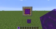 Flat item model for nether portal.