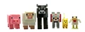 Series 2 "Animal Pack" (left to right: Pig, Sheep, Cow, Dog/Wolf, Cat/Ocelot, Chicken)