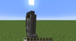 The goat horn animation in first person.