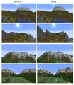 Mountains in development.