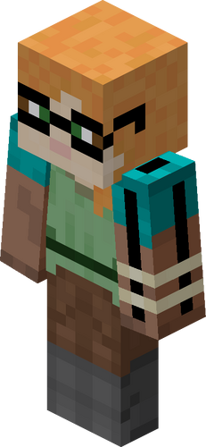 Technoblade Villager (w/o crown) Minecraft Mob Skin