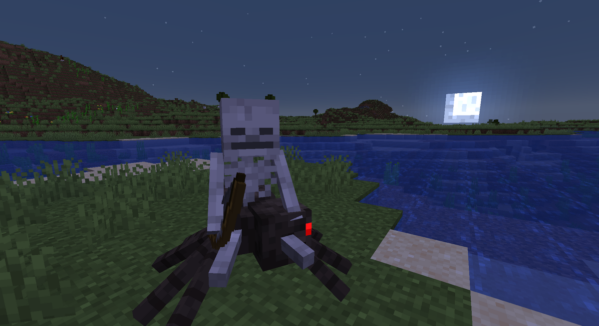 lego minecraft spider jockey