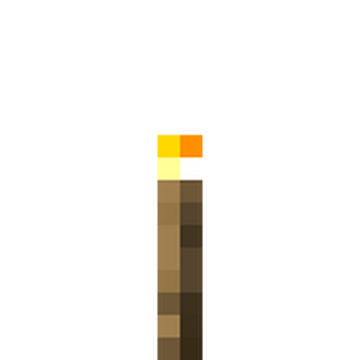 Minecraft Torch (With Flickering Light)