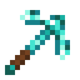 minecraft diamond axe png