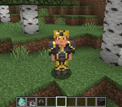 Gold on netherite.