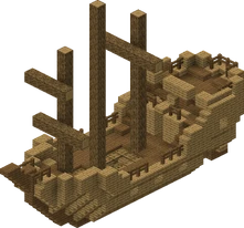 Shipwreck Oak (With Mast)