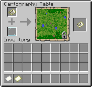 Cartography table UI lock