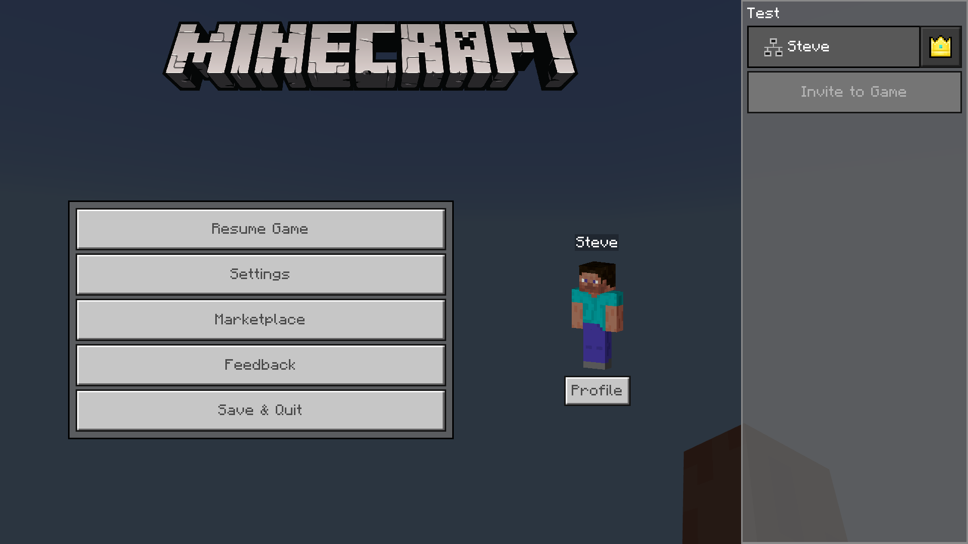 Menu Screen Official Minecraft Wiki