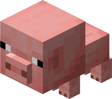 I created a texture that gives the Technoblade crown to pigs