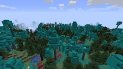 An example of the hidden "checkerboard" world type, which can be used to create worlds made up of a checkerboard pattern of multiple biomes.
