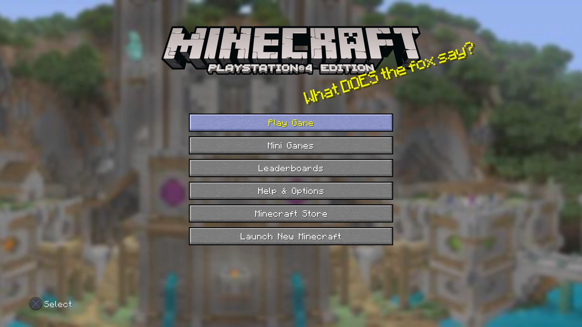 mincraft playstation