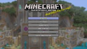 Playstation 4 Edition 1 94 Official Minecraft Wiki