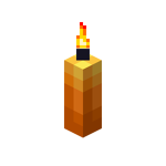 Orange Candle (lit)