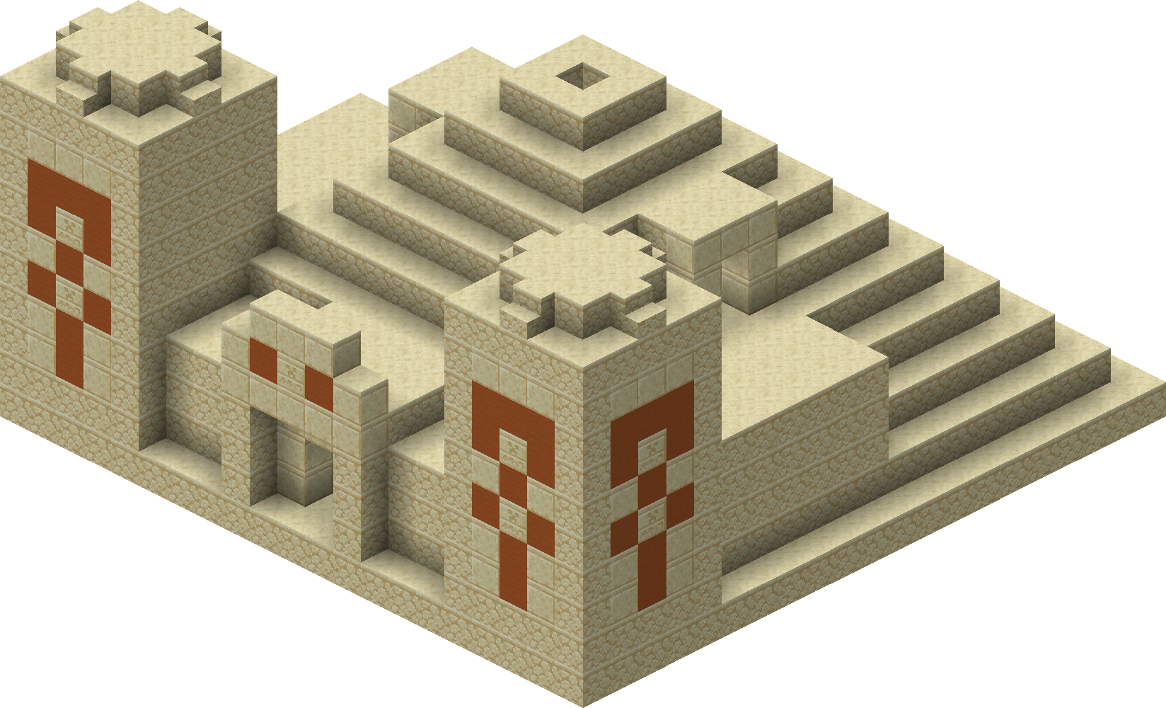 minecraft desert temple schematic