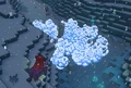 The icy shockwave that appears after an enemy is hit by the frost tower's attack.