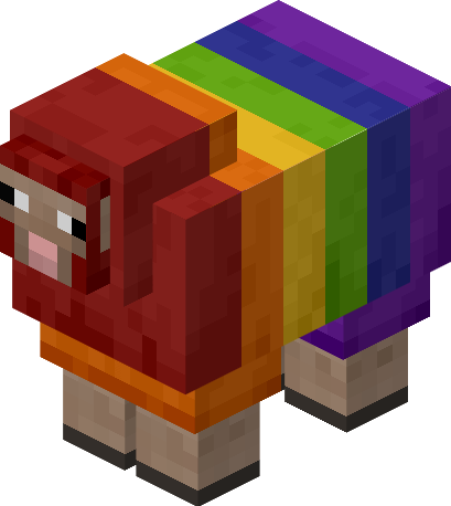 No Minecraft, uma vez colorida uma ovelha, para sempre colorida