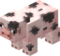 Variant of the average pig, they have the same AI behaviour, wandering aimlessly, dodging lava and cliffs confirmed for Minecraft Earth.