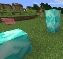 Unreleased block of diamond and cobblestone textures.