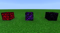 Comaprison of glowing obsidian, crying obsidian, and regular obsidian.