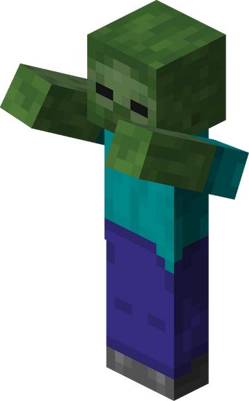 Blue leather pants zombie Minecraft Mob Skin