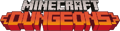 An old unused Minecraft Dungeons logo, presumably made early in development.