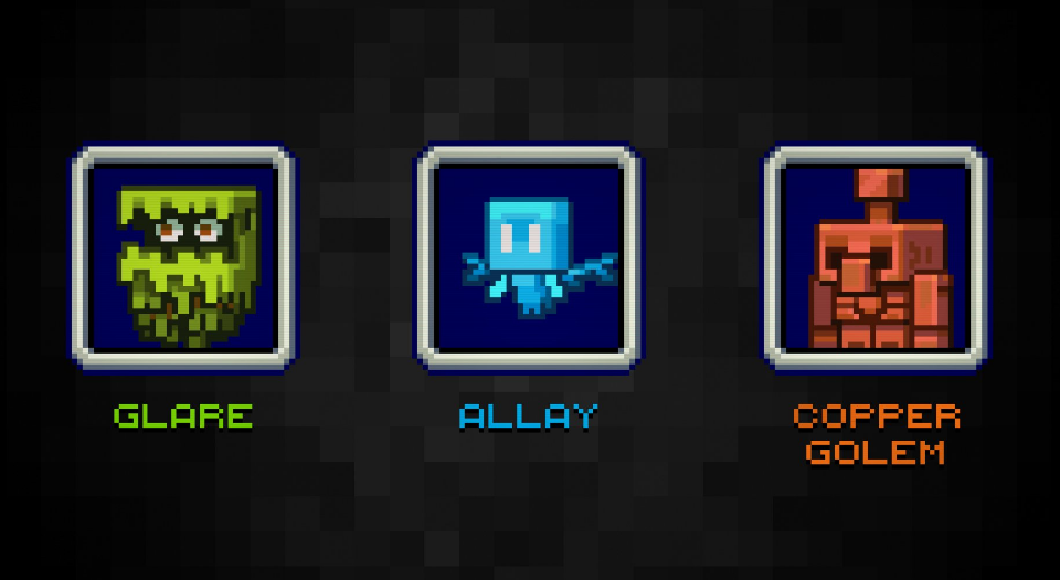 Minecraft Mob Vote 2021 - vote for Allay, Copper Golem, or Glare