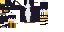 The tuxedo cat texture with hidden pixels revealed