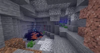 A cave that generated in an ocean.