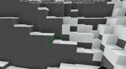 A blob of emerald ore found in a mountain biome.
