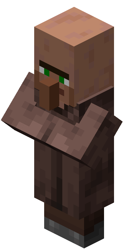 Boneco Minecraft Aldeão Ferreiro