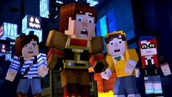 Jesse and various people are shocked at what they see.