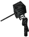 A wither skeleton basic attacking.