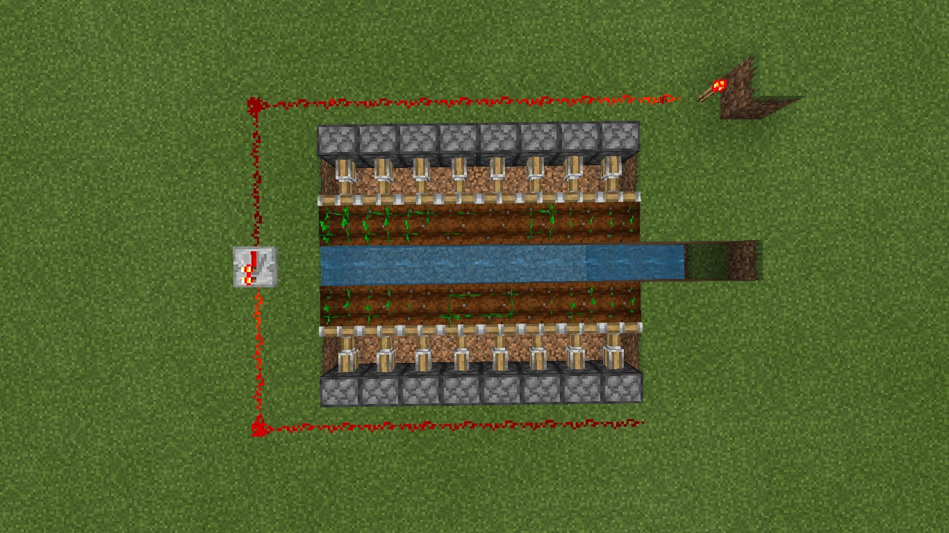 Semi-automatic wheat farm