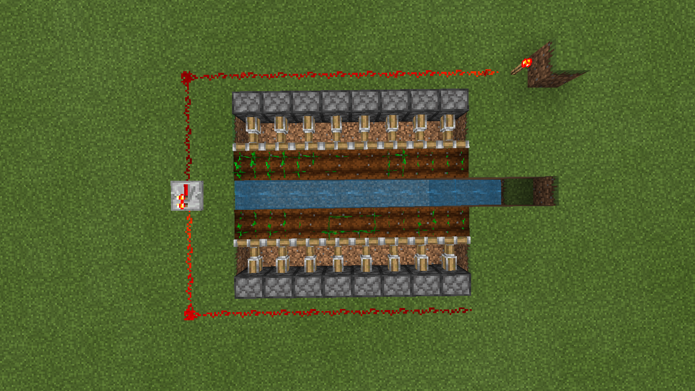 efficient wheat farm minecraft