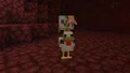 A zombie pigman chicken jockey in the Nether.
