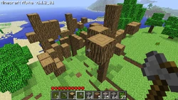 Fancy trees with leaves removed in Alpha v1.1.2_01.