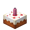 Cake with Pink Candle