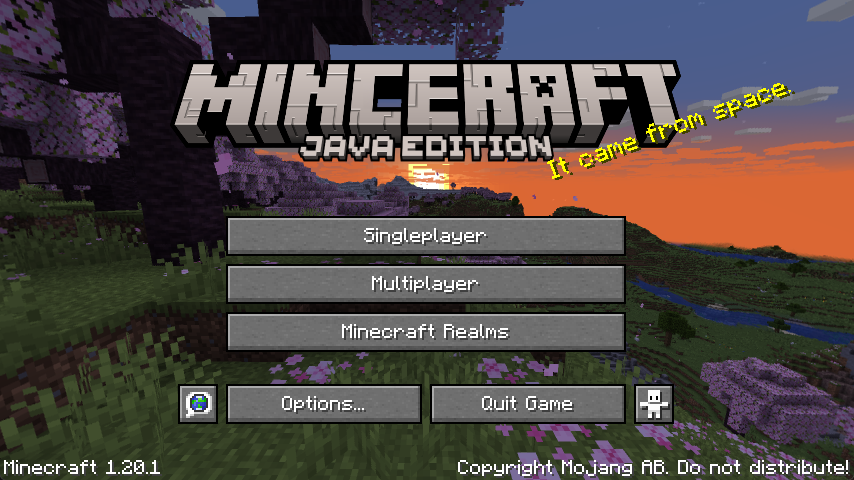 Menu Screen Official Minecraft Wiki