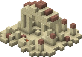 Underwater ruin warm